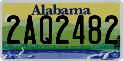 AL license plate 2AQ2482