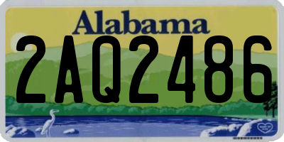AL license plate 2AQ2486