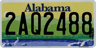AL license plate 2AQ2488