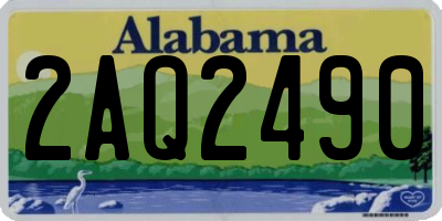 AL license plate 2AQ2490