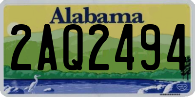 AL license plate 2AQ2494
