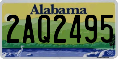 AL license plate 2AQ2495