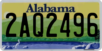 AL license plate 2AQ2496