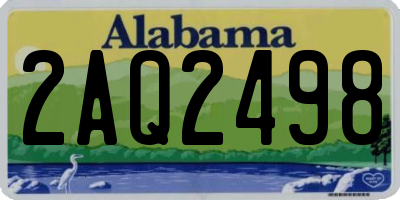 AL license plate 2AQ2498
