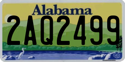 AL license plate 2AQ2499