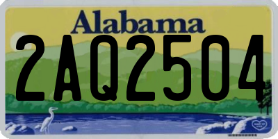 AL license plate 2AQ2504