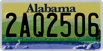 AL license plate 2AQ2506