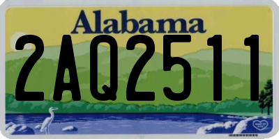 AL license plate 2AQ2511