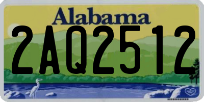 AL license plate 2AQ2512