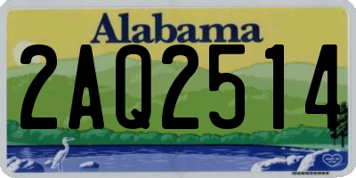 AL license plate 2AQ2514