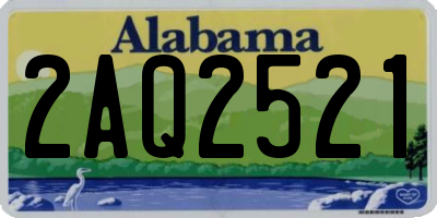 AL license plate 2AQ2521