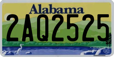 AL license plate 2AQ2525