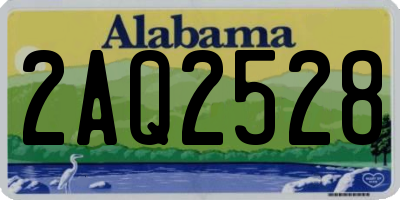 AL license plate 2AQ2528