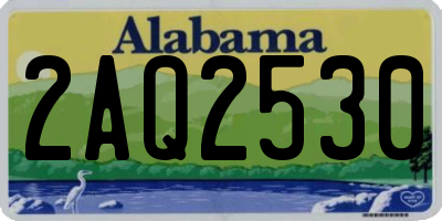 AL license plate 2AQ2530
