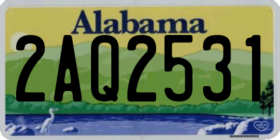 AL license plate 2AQ2531