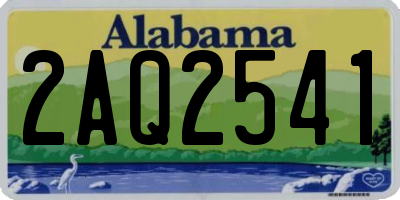 AL license plate 2AQ2541