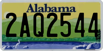 AL license plate 2AQ2544
