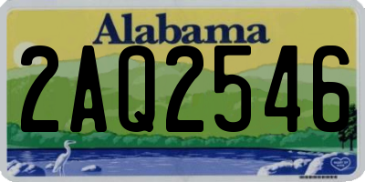 AL license plate 2AQ2546