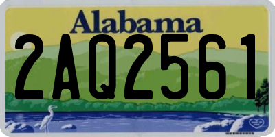 AL license plate 2AQ2561