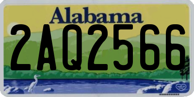 AL license plate 2AQ2566