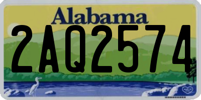 AL license plate 2AQ2574
