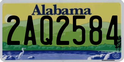 AL license plate 2AQ2584