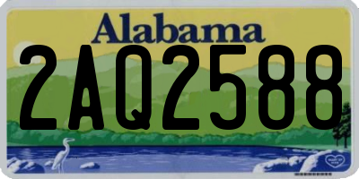 AL license plate 2AQ2588