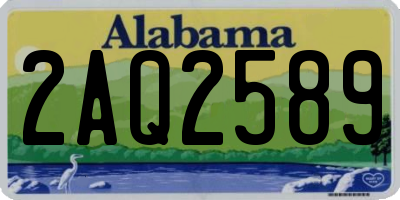 AL license plate 2AQ2589