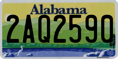 AL license plate 2AQ2590