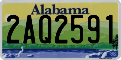 AL license plate 2AQ2591