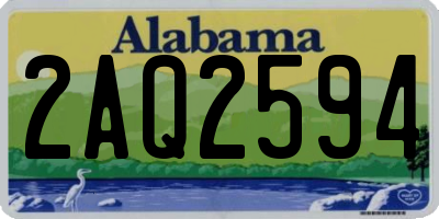 AL license plate 2AQ2594