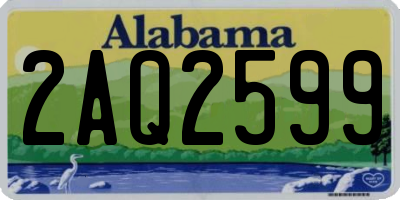 AL license plate 2AQ2599