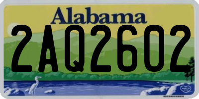 AL license plate 2AQ2602