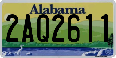AL license plate 2AQ2611