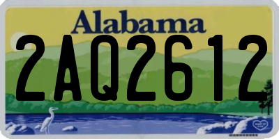 AL license plate 2AQ2612