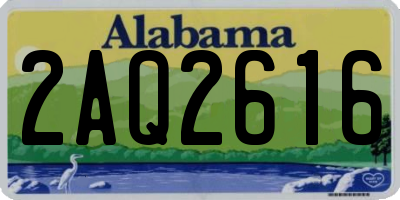 AL license plate 2AQ2616