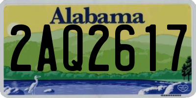 AL license plate 2AQ2617