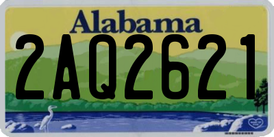 AL license plate 2AQ2621
