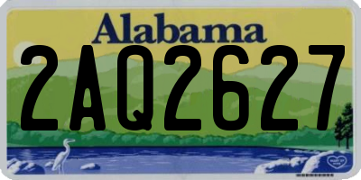 AL license plate 2AQ2627