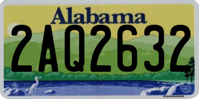 AL license plate 2AQ2632
