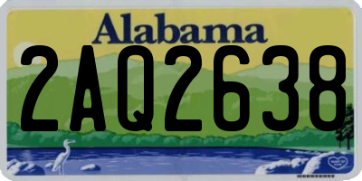 AL license plate 2AQ2638