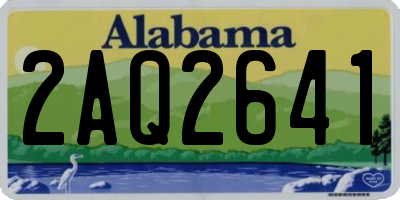 AL license plate 2AQ2641
