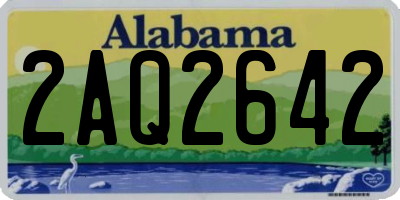 AL license plate 2AQ2642