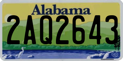 AL license plate 2AQ2643