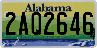 AL license plate 2AQ2646