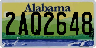 AL license plate 2AQ2648