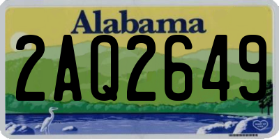 AL license plate 2AQ2649