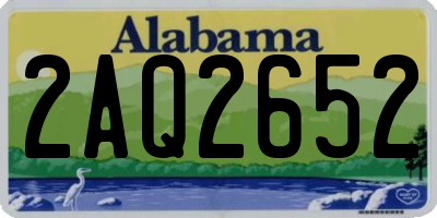 AL license plate 2AQ2652