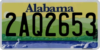 AL license plate 2AQ2653