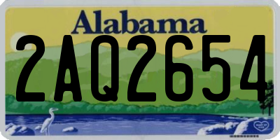 AL license plate 2AQ2654